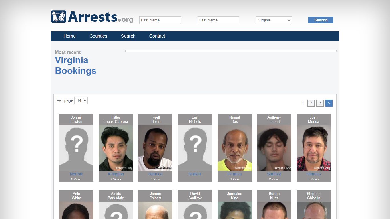 Virginia Arrests and Inmate Search